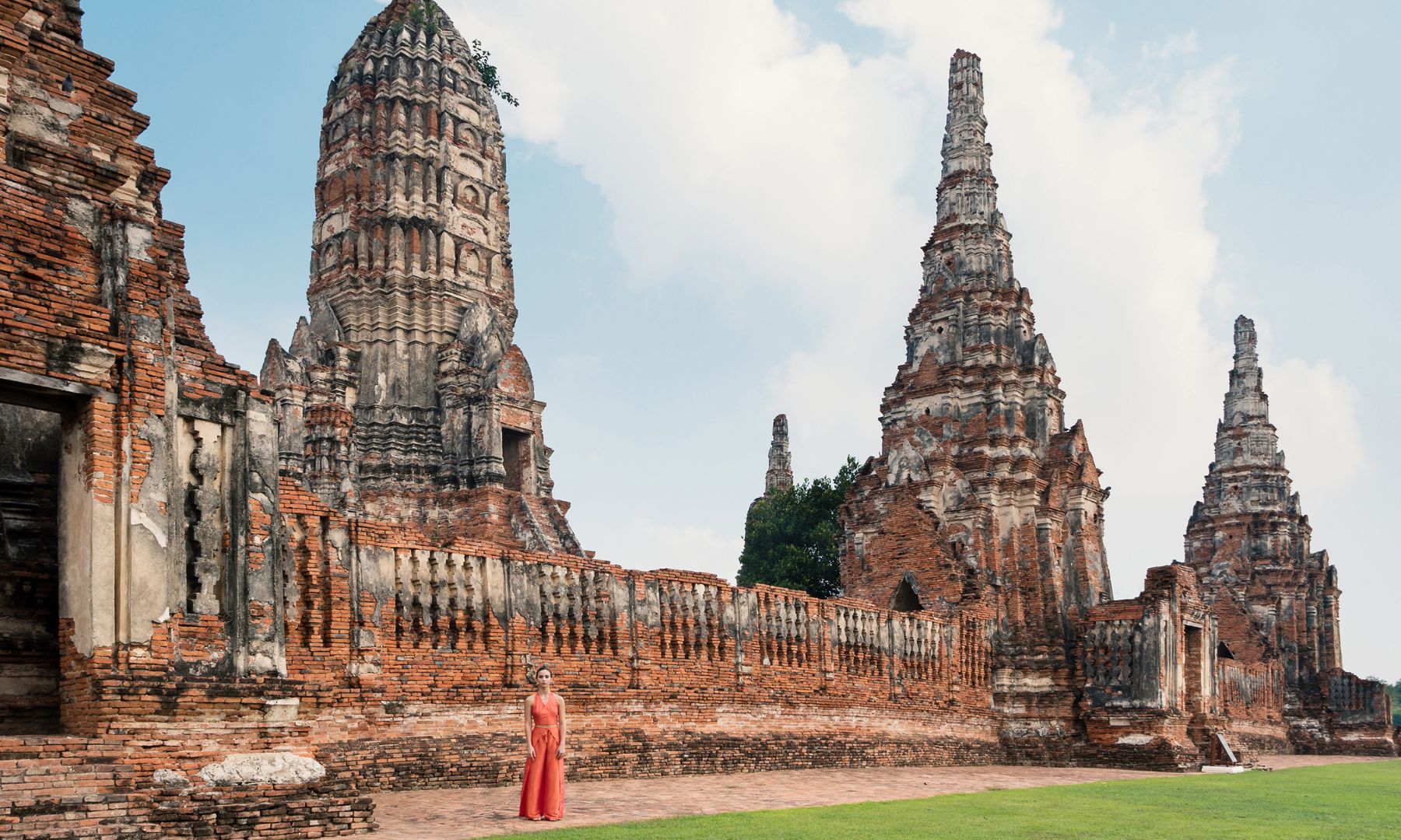 アユタヤ遺跡で一番美しいと言われる「ワットチャイワッタナラーム」