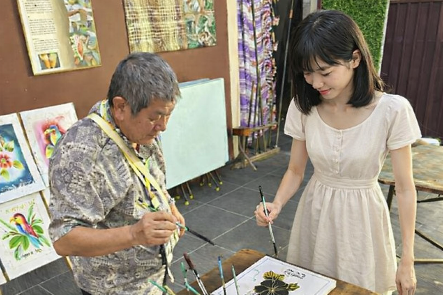 バティック染め体験