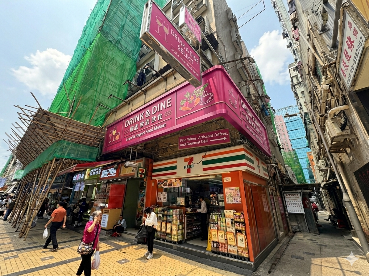 MTR深水埗駅C1出口セブンイレブン前集合