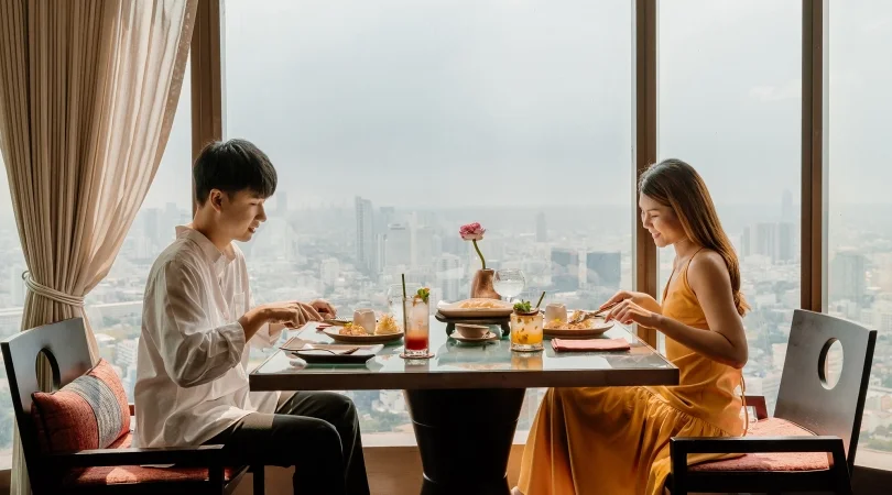 5コースのタイ料理