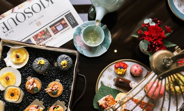 【ホーチミン】5つ星ホテル「ホテル デザール サイゴン Mギャラリー コレクション」 の Caf? Des Beaux Artsでアフタヌーンティー