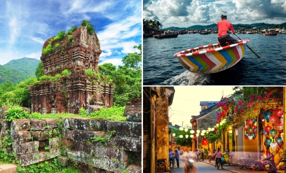 【ダナン発着】世界遺産ミーソン遺跡＋ホイアン散策　バスケットボートでのジャングルクルーズ付き