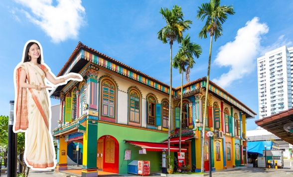 サリーで街歩き+夜景ツアーの決定版！ガーデン・ラプソディー＆スペクトラ鑑賞