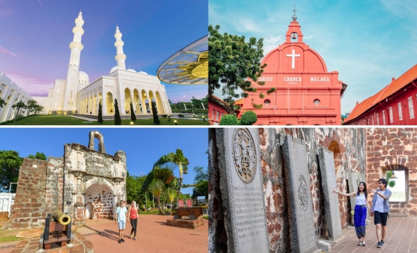 帰国日プラン・話題のホワイトモスク＆世界遺産マラッカ観光と空港送迎