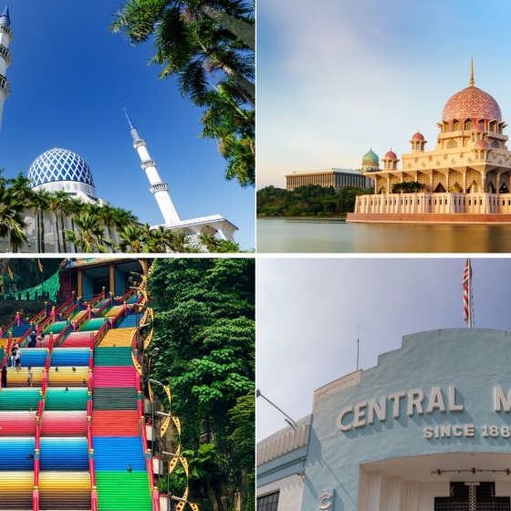クアラルンプール人気スポット巡り決定版！バツー洞窟・ブルーモスク・ピンクモスク半日ツアー