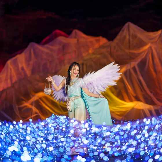 タイ伝統衣装フォト×イルミネーション