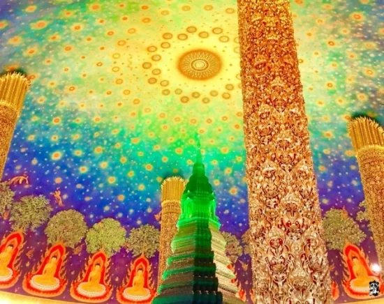 メークロン線路市場+ワット・パクナム＜スリル満点！メークロン線乗車体験付き＞