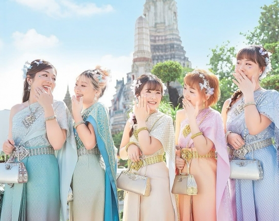 写真映え抜群！センス オブ タイ(SENSE OF THAI)衣装レンタルチケット＜タイ民族衣装レンタル/1日レンタル＞