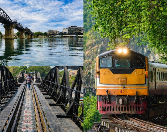 日本語ガイドと巡るカンチャナブリ主要スポット日帰りツアー｜泰緬鉄道乗車＆スピードボート移動付