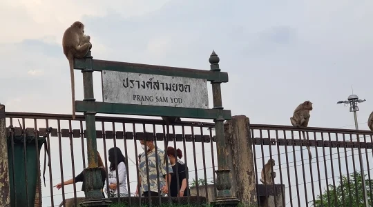 ロッブリーの街を車窓見学