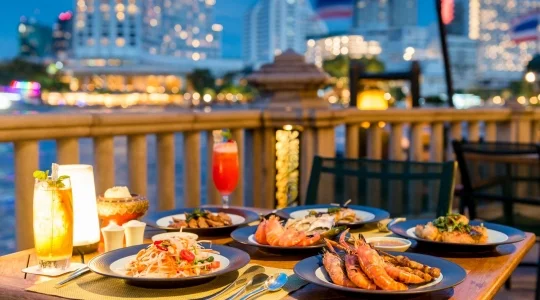 リバーカフェ＆テラス_夕食