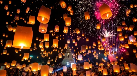 エアアジア利用 ！チェンマイ・コムローイ祭り 2026 1泊2日