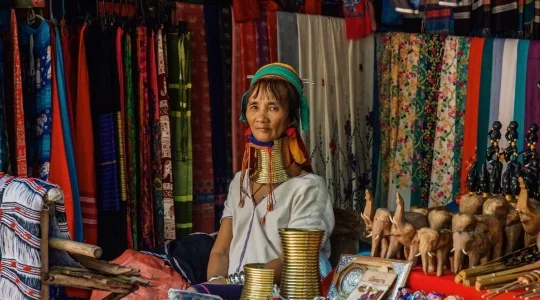 【チェンマイ】チェンマイのシンボル・ドイステープ寺院 + 首長族（カレン族）村 + 本格象乗り体験