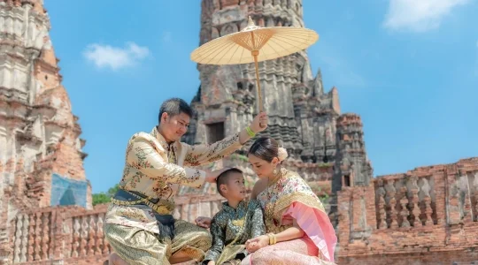 アユタヤ遺跡_タイ民族衣装レンタル