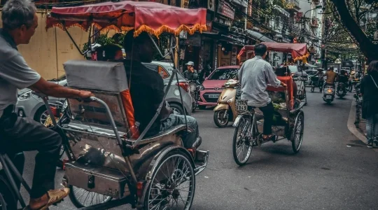 シクロ乗車体験