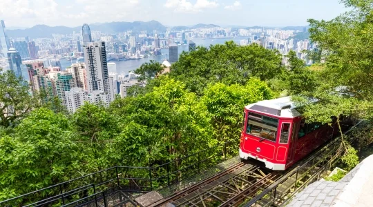 ビクトリアピーク＿ピークトラム