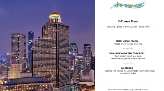 【贅沢しNight✨】ルーフトップ Breezeでのディナー付き