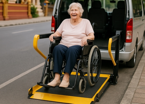 貸し切りチャーター_電動車椅子対応車両