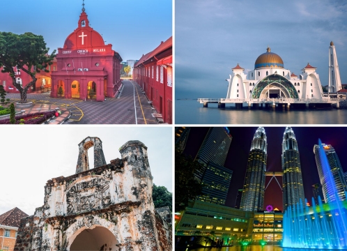 世界遺産マラッカ観光＋ツインタワーライトアップ＆噴水ショー ＜思い出写真撮影付き／日本語ガイド／夕食なし or ミシュランガイド掲載「リマプロ」夕食付きプラン＞