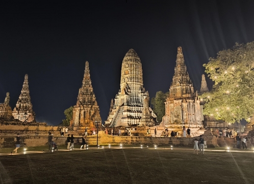 世界遺産・アユタヤサンダウン_ワットチャイワッタナラーム