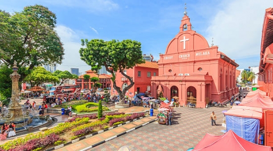 世界遺産マラッカ観光_オランダ広場