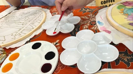 バティック染め体験