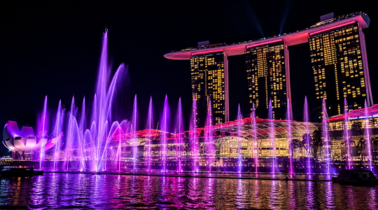 シンガポール夜景ツアー_スペクトラ鑑賞