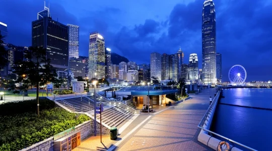 香港島の夜景