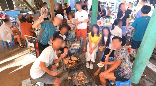 石澳でのBBQのようす｜イメージ