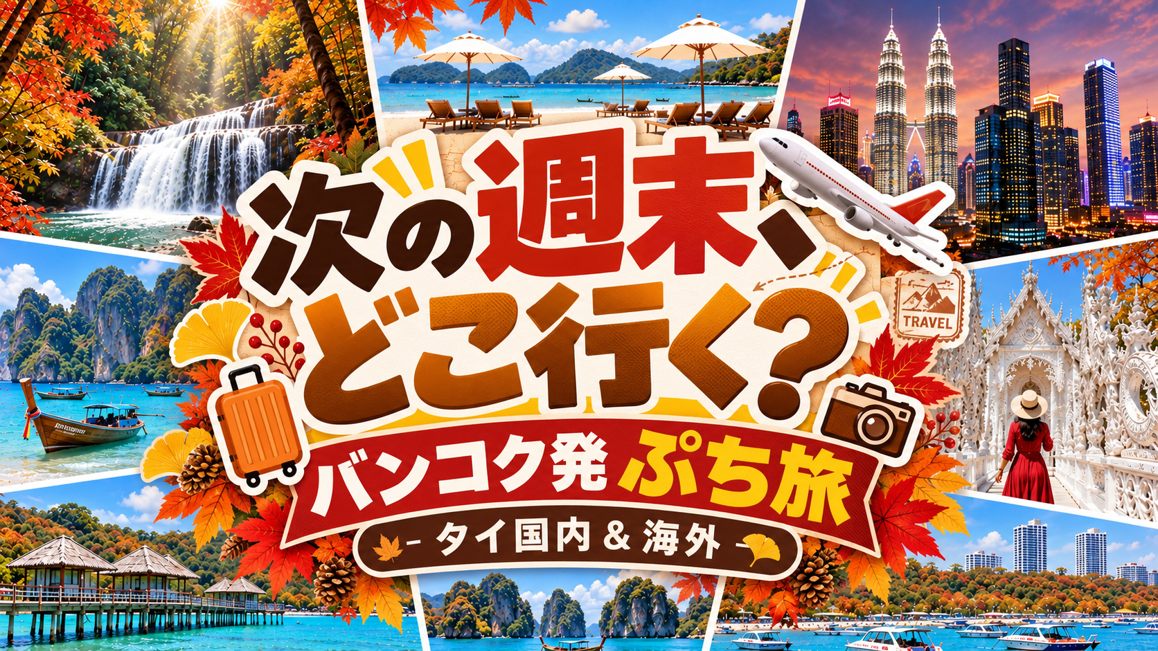 【2026年9月〜11月】バンコク発パッケージツアー特集｜週末・連休に行くタイ国内＆海外旅行