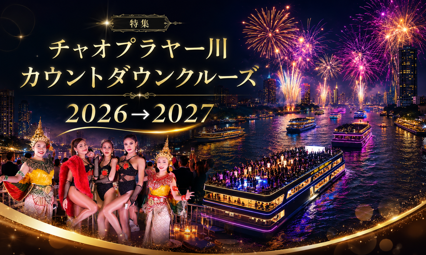 バンコクで最高の年越しを！2026-2027 カウントダウンクルーズ特集