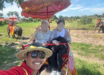 楽しい象使いのおじさんと