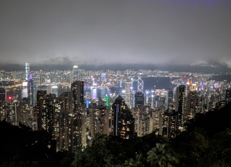 その反対側の山からの夜景