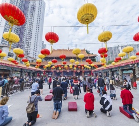 黄大仙(おみくじに挑戦）