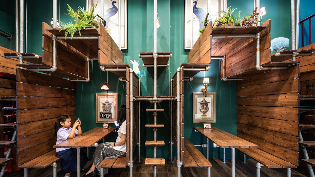 「Lhong Tou Cafe」でお粥の朝食