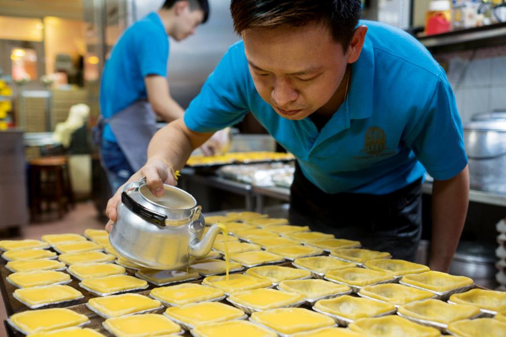 東興(トンヘン)のエッグタルト試食