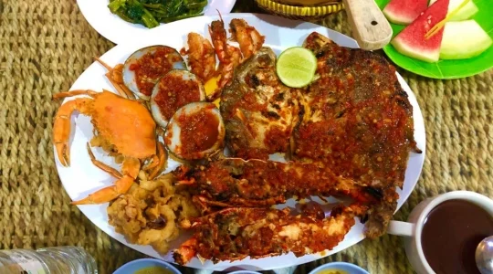 ガネーシャレストラン　ロブスター付き