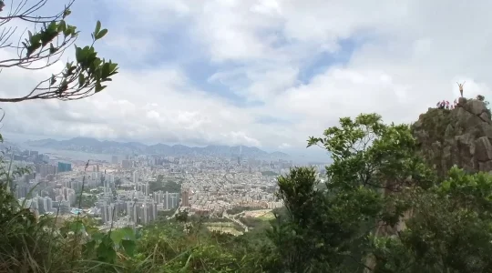 ライオンロックと香港の景観 イメージ