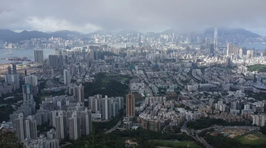 ライオンロックからの香港の眺望 イメージ
