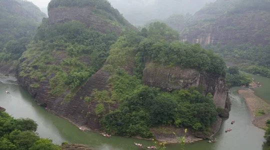 武夷山 天游峰からの眺望 イメージ