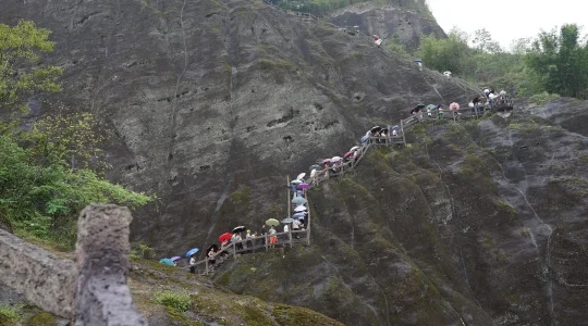 武夷山 天游峰からの眺望 イメージ