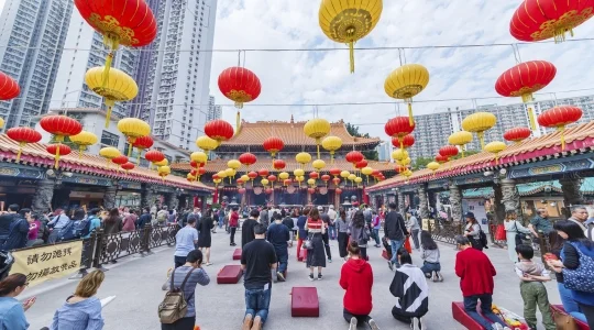 香港 黄大仙 お祈りイメージ
