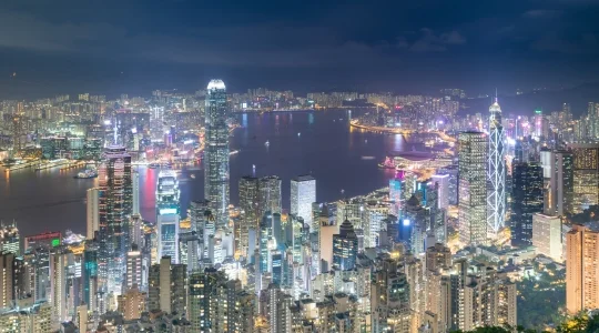 香港 100万ドルの夜景 イメ―ジ
