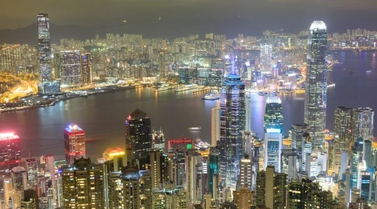 香港 100万ドルの夜景 イメ―ジ