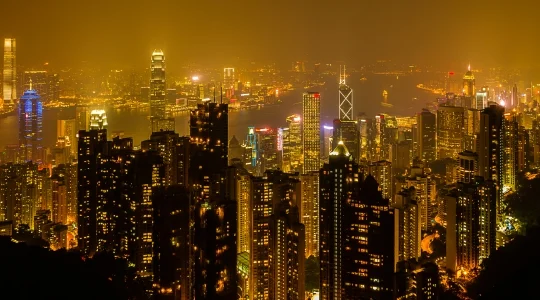 香港 ビクトリアピークからの 眺め イメージ