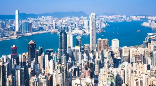 香港 ビクトリアピークからの 眺め イメージ