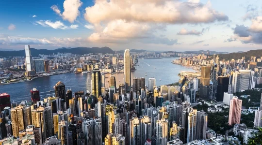 香港 ビクトリアピークからの 眺め イメージ